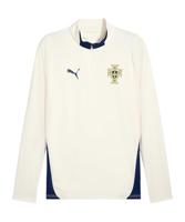 PUMA Portugal Training 1/4 Zip Sweatshirt Beige Heren