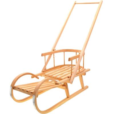 Viking Choice  Houten babyslee met rugleuning en slededuwer