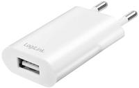 LogiLink USB-stekkeradapter (type A) voor het opladen van je 5 V-apparaten, met beveiliging tegen kortsluiting, overspanning, oververhitting en overstroom