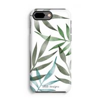 Tropical watercolor leaves: iPhone 7 Plus Tough Case