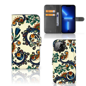 Wallet Case iPhone 13 Pro Max Barok Flower