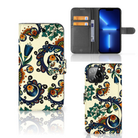 Wallet Case iPhone 13 Pro Max Barok Flower - thumbnail