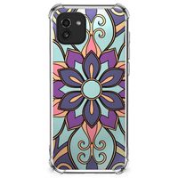 Samsung Galaxy A03 Case Purple Flower