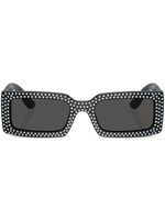 Dolce & Gabbana Eyewear lunettes de soleil à monture rectangulaire - Noir