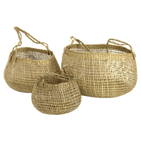 Wants&Needs Accessoires Mand Zeegras Naturel 45 X 45 X 25 S/3