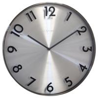 NeXtime NE-3289GS Metalen Wandklok - 40cm -Stille Klok - Metaal - "Reflection"