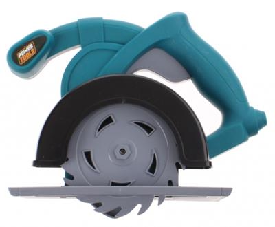 Toi Toys cirkelzaag Power Tools 2 delig 15 cm blauw