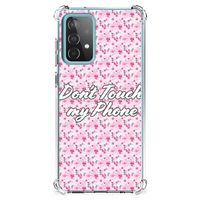 Samsung Galaxy A52 4G/5G Anti Shock Case Flowers Pink DTMP - thumbnail