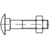 TOOLCRAFT 111278 Platbolschroef M12 250 mm Buitenzeskant DIN 603 Staal 25 stuk(s)