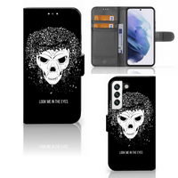 Telefoonhoesje met Naam Samsung Galaxy S22 Skull Hair