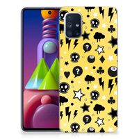 Silicone Back Case Samsung Galaxy M51 Punk Geel