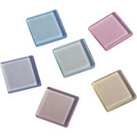 Mozaiek steentjes in pastel kleuren 205x stuks van 1 x 1 cm   -