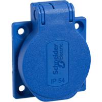 Schneider Electric PKS52B Stopcontact (inbouw) IP54, IK08 Blauw