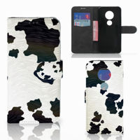 Motorola Moto G7 | G7 Plus Telefoonhoesje met Pasjes Koeienvlekken