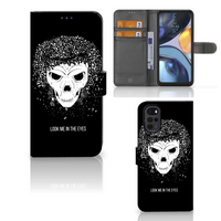 Telefoonhoesje met Naam Motorola Moto G22 Skull Hair - thumbnail