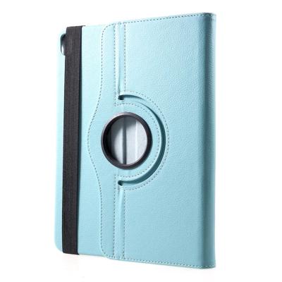 Shop4 - iPad Pro 11 (2018) Hoes - Rotatie Cover Lychee Licht Blauw Shop4 - iPad Pro 11 (2018) Hoes - Rotatie Cover Lychee Licht Blauw
