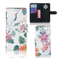 Nokia 9 PureView Telefoonhoesje met Pasjes Bird Flowers
