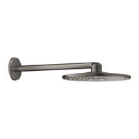 GROHE Rainshower SmartActive hoofddoucheset: hoofddouche 310 SmartActive rond wandmontage m. 2 straalsoorten brushed hard graphite 26475AL0