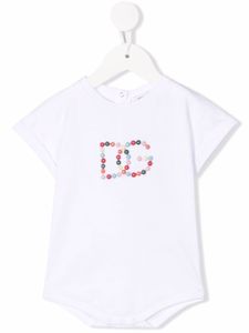 Dolce & Gabbana Kids body à logo - Blanc