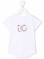 Dolce & Gabbana Kids body à logo - Blanc - thumbnail