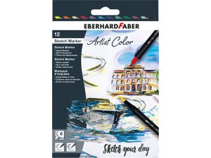 Sketchmarker Eberhard Faber 12 stuks kleuren