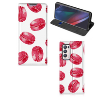 OPPO Find X3 Neo Flip Style Cover Pink Macarons - thumbnail