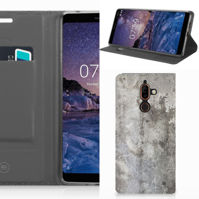 Nokia 7 Plus Standcase Beton Print