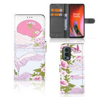 OnePlus Nord 2 5G Telefoonhoesje met Pasjes Bird Standing - thumbnail