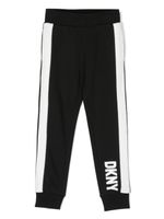 Dkny Kids pantalon de jogging à logo imprimé - Noir