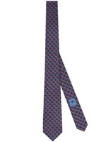 Gucci Interlocking G silk tie - Bleu - thumbnail