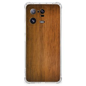 Xiaomi 13 Pro Stevig Telefoonhoesje Donker Hout