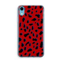 Red Leopard: iPhone XR Transparant Hoesje