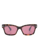 TOM FORD Eyewear lunettes de soleil carrées Mikel - Marron