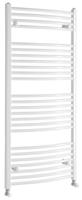 Aqualine Orbit gebogen design radiator 45x132cm wit 572Watt