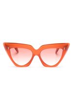 Cutler & Gross lunettes de soleil à monture papillon - Orange