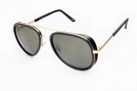 Kost zonnebril dames piloot zwart/goud (PZ20 097)