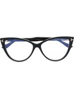 TOM FORD Eyewear lunettes de vue à monture papillon - Noir - thumbnail