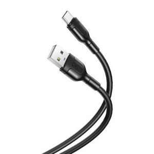 XO NB212 USB-A / USB-C kabel - 2,1A, 1m - Zwart