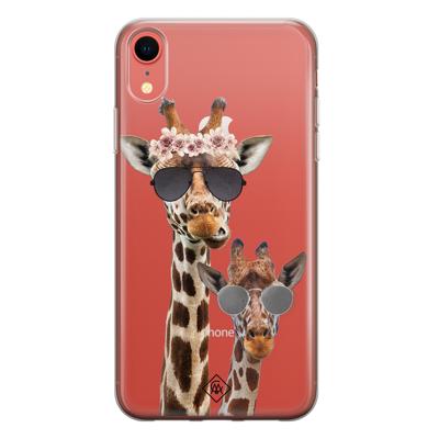 iPhone XR transparant hoesje - Giraffe