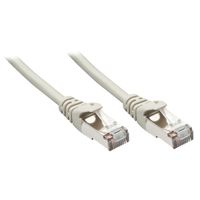 LINDY 48338 RJ45 Netwerkkabel, patchkabel CAT 5e F/UTP 3.00 m Grijs Snagless 50 stuk(s)