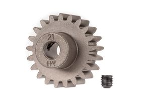 Traxxas - Gear, 21-T pinion (1.0 metric pitch) (fits 5mm shaft)/ set screw (TRX-6493X)