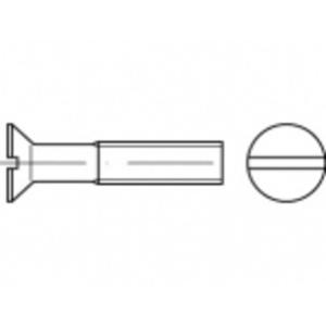 TOOLCRAFT TO-5392305 Verzonken schroeven M6 18 mm Sleuf Staal Galvanisch verzinkt 200 stuk(s)