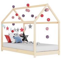 Kinderbedframe massief grenenhout 80x160 cm