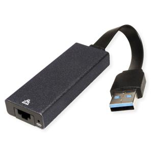 Value USB 3.2 Gen 1 (USB 3.0) Converter [1x USB 3.2 Gen 1 (USB 3.0) - 1x RJ45-bus] 12991130 15 cm