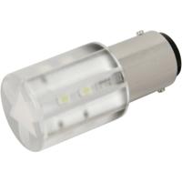 CML 1856035W LED-signaallamp Koud-wit BA15d 24 V/DC, 24 V/AC 1400 mcd