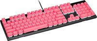 Corsair PBT DOUBLE-SHOT PRO-toetskapen-mod-kit (Double-Shot-PBT-toetsen, onderste rij in standaardlayout, gestructureerd oppervlak, 1,5 mm wanddikte, O-ringdemper inbegrepen) Rogue roze