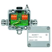 Weidmüller FBCON DP M12 1WAY 8564350000 Passieve sensor/actorbox Profibus-DP standaardverdeler zonder bus aansluiting 1 stuk(s) - thumbnail