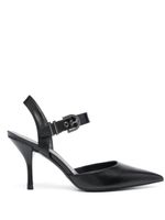 Stuart Weitzman escarpins en cuir 85 mm à bout pointu - Noir