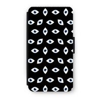 Eyes pattern: iPhone X Flip Hoesje - thumbnail