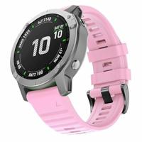 By Qubix - Siliconen bandje - Roze - Compatible met Garmin Quatix 8-51mm - Compatible Garmin bandje